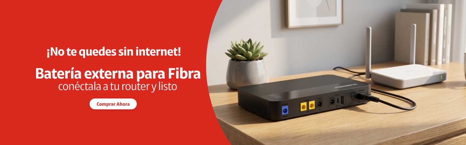 Batería para Fibra No te quedes sin internet, batería exerna para fibra, conéctala a tu router y listo